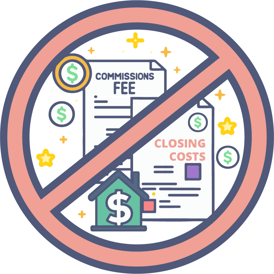 Asset 3 A graphic asset featuring a house and dollar sign, suggesting financial aspects of home selling.