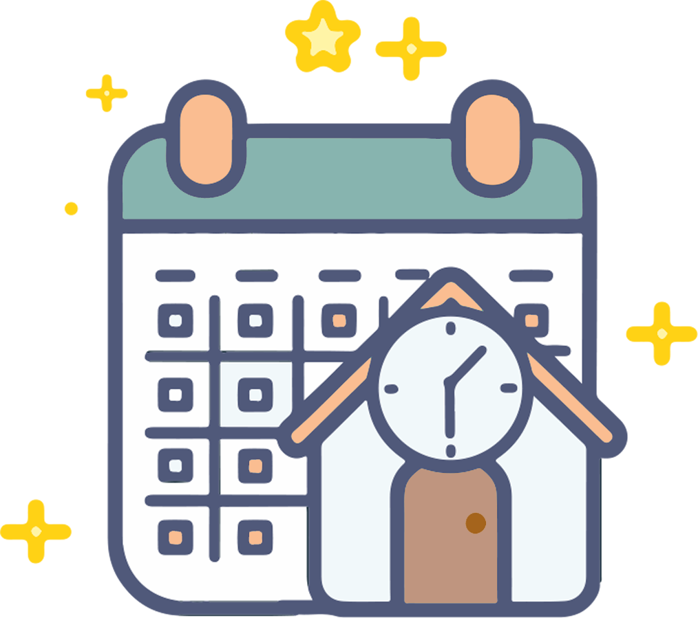 Layer 139 The picture shows a calendar and a clock symbolizes the speed of time.