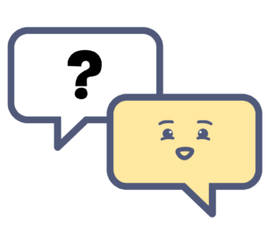 Smile_bubble An icon of a smiling face inside a speech bubble, representing positive communication or customer satisfaction.